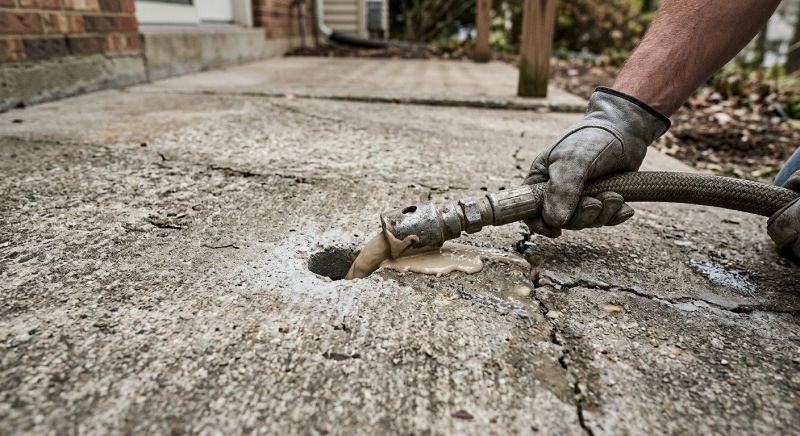 Concrete Settlement Repair in Des Moines, IA