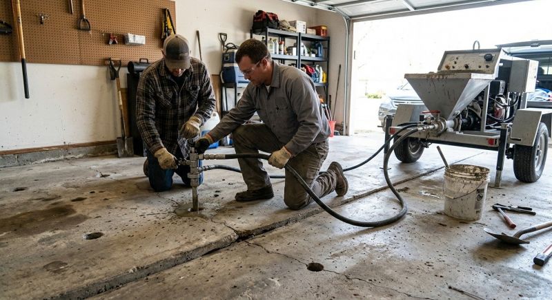 Garage Settling Repair in Des Moines, IA