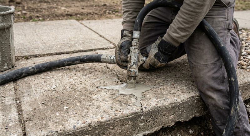 Sunken Sidewalk Repair in Des Moines, IA