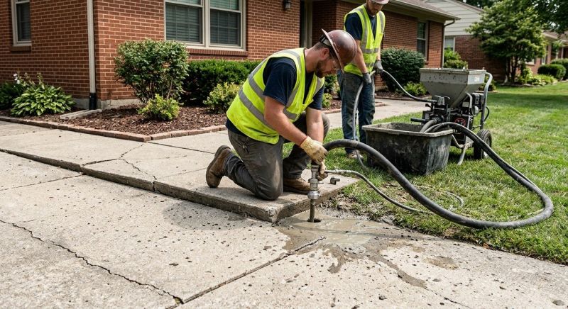 Sunken Sidewalk Repair in Des Moines, IA